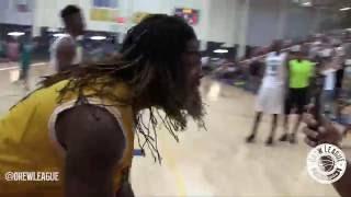 2016 Drew League - JaVale McGee POSTERIZES Chuck Garcia