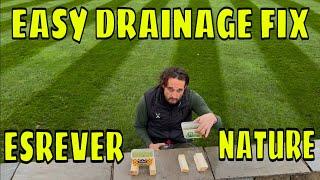 Simple DRAINAGE Fix In Your Lawn Using Nature