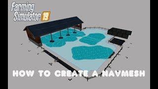 Building a navMesh for cow husbandry placeable - FS19