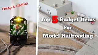 Top 5 BUDGET Items for your Model Train Layout!