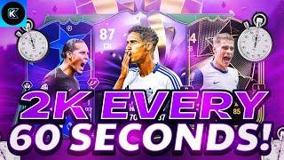 OMG! 2K EVERY 60 SECONDS EAFC 25 BEST TRADING METHOD (EA FC 25 SNIPING FILTERS & FLIPPING)