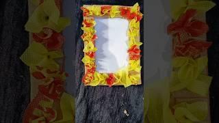 beautiful photo frame ️ making using bag#diy #diycrafts #handmade #easy #shortvideo