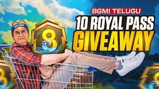 Giveaway  10 Royal pass Giveaway in BGMI | RK Telugu Gamer