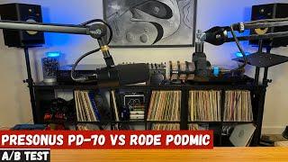 PreSonus PD-70 vs Rode Podmic A/B Test