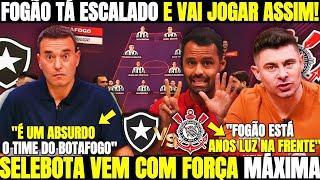 MINHA NOSSA ACABOU DE SAIR A ESCALAÇÃO DO BOTAFOGO! OLHA SÓ COMO  VAI JOGAR! NOTICIAS DO BOTAFOGO HJ