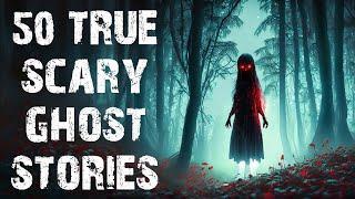 50 True Disturbing Ghost & Paranormal Scary Stories Told In The Rain  Horror Stories To Fall Asleep