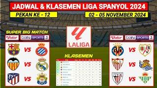 Jadwal Liga Spanyol Pekan Ke 12 - Barcelona vs Espanyol - Real Madridvs Valencia - Laliga 2024/2025