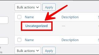 Rename Uncategorized Category Easily