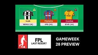 FPL Last Resort | GW28 PREVIEW | 4-5-1 Anyone? | Fantasy Premier League Tips 2024/25