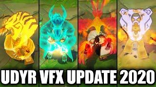 All Udyr Skins VFX Update 2020 (League of Legends)