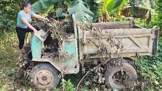 Repair and restore diesel engine machinery abandoned for many years without use _ homemade vehicles