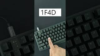 notebook icon word trick (1F4D31) | #keyboard #windows #asmrkeyboard #typing #tech