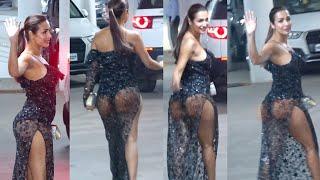 Malaika Arora Wearing Transparent Dress At Newlyweds Farhan And Shibani Wedding PARTY