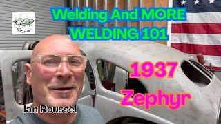 1937 Lincoln Zephyr: Ian Roussel Welds AND WELDS The Under Side Of This Project. Keep Swimming! 