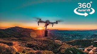 Topanga Lookout in Aerial 360° - best sunset hiking trail in Southern California | 360 Travel Vlog