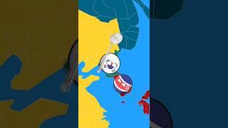 What if South Korea  and North Korea  Switch  Places|#countryballs #nutshell #shortsfeed #short