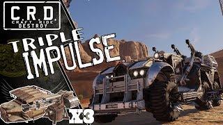 Crossout: [ HARPY & GL-55 x3 ] Triple Impulse [ver. 0.10.50]