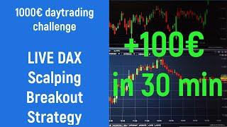 daytrading challenge - LIVE DAX scalping breakout Strategie