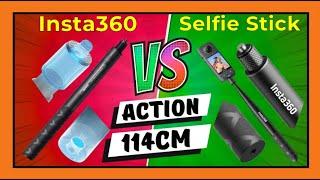 Insta360 Action Selfie Stick Vs 114cm Invisible Selfie Stick (Know Your Needs - Join the Comments)