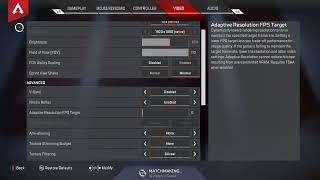 BrooksStyle's PC settings for Apex Legends