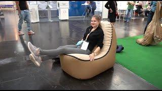 Must see:Camping Trono:in seconds inflatable armchairs for camping and the beach. Caravan Salon 2020