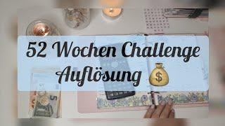 1378€ verteilen  | 52 Wochen Challenge auflösen 