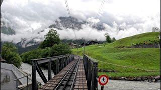 Heavenly Cab Ride Switzerland | Grindelwald to Kleine Scheidegg Train Journey | Driver View 4K HDR