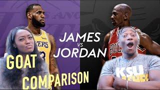 Jordan vs Lebron - The Best GOAT Comparison REACTION!! Girlfriend says not CLOSE!