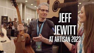 Luthier Jeff Jewitt at the Artisan Guitar Show 2023