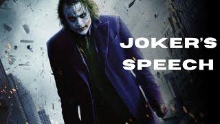 Get ready to be inspired by the Joker's motivational speech!