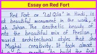 Essay on Red Fort in English || Paragraph on Red Fort in English || #extension.com