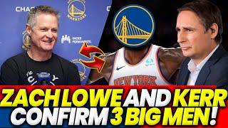 Zach Lowe & Steve Kerr Confirm 3 New Big Men for the Warriors – Game-Changing Moves?