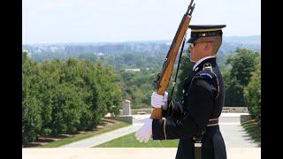 Changing of the Guard and wreath laying at Arlington National Cemetery Washington D.C.