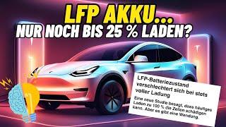 Tesla Model Y: LFP Akku nur noch bis 25% Laden? Neue Studie zu Ladezyklen!