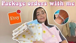 package orders with me - ep. 1 - etsy small business