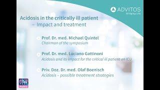 ADVITOS GmbH: Symposium ESICM 2022 - Acidosis in the critically ill patient - impact and treatment