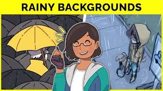  Drawing A Rainy Day Background 