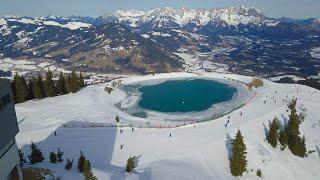 Kitzbühel (Tyrol, Austria) bird's eye view 4K, Китцбюэль(Тироль,Австрия) с высоты птичьего полёта 4К