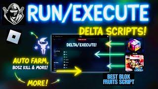 Delta Executor iOS Run/Execute Scripts in Roblox | Blox Fruits Script | Auto Farm |No Key (Redz Hub)