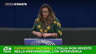 Catastrofi naturali: Italia non investe nella prevenzione, Ue intervenga