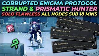 Solo Flawless Enigma Protocol Corrupted Data - Sub 18 Mins & All Nodes Triumph - Hunter [Destiny 2]