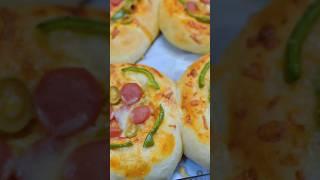 Mini pizza : soft and yummy ️#shortsvideo #pizzalover #bread #food