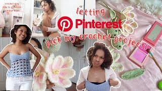 crocheting the first thing i see on pinterest... | crochet vlog