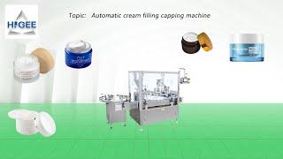 Automatic Cream Filling Capping Machine-Higee machinery