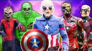 Superhero Zombies VS Superhero Aliens!!