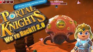 ⭐ Portal Knights 2024  ⭐ The All watcher. Elves, Furfolk, rifts, Relic defence and much more!