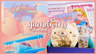 yumetwins kawaii subscription box unboxing + journal with me