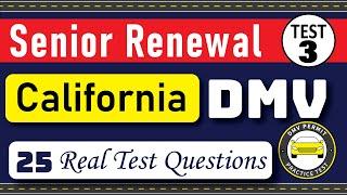 California DMV Written Test 2024 | DMV Senior Written Test 2024 | DMV Renewal For Seniors | Test 3