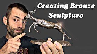 Casting Solid Bronze Impala. How Bronze Sculptures are Made.