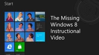 The Missing Windows 8 Instructional Video - Who moved my Windows 8 Cheese?